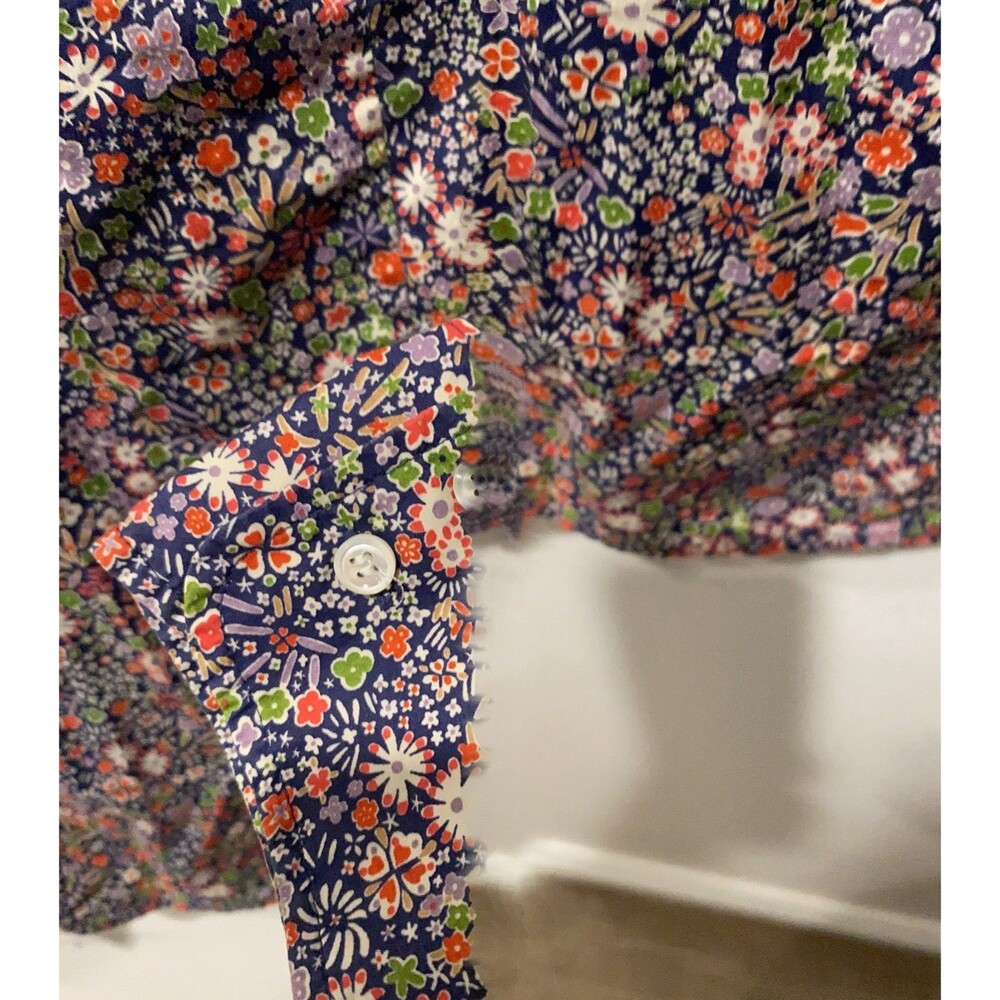 J.CREW Size 4 Perfect shirt in Liberty Art Fabrics Kayoko floral Style G0534 - Picture 6 of 6